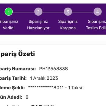 Gratis Siparişin Kargoya Verilmesi