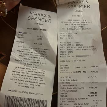 Personel Şikayeti Mark And Spencer Optimum