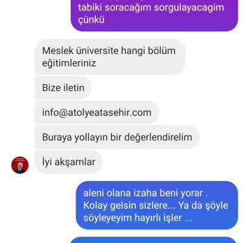 Atölye Ataşehir İle İlgili Bilgi Ve Eğitmen Yeterliliği Sorgulaması