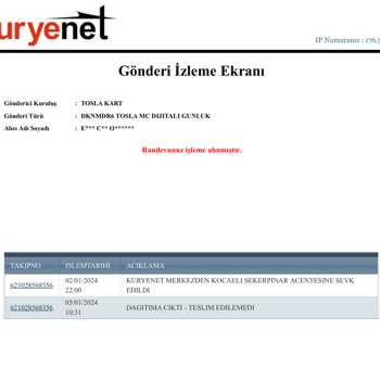 Tosla Kart Siparişim Elime Ulaşmadı.