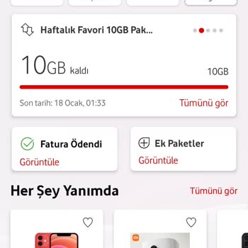 Vodafone Aşım Paketi