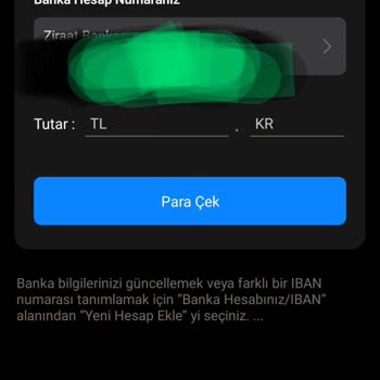Birebin Para Çekme İşlemi