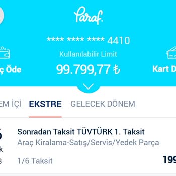 Tüvtürk Kredi Kartı Komisyonu Alıyor