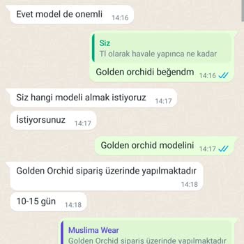 Muslimawear.com Taahhüt Edilen Süreyi Aştı İletişim Kuramıyoruz