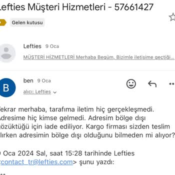 Lefties Markasının Duruma Müdahale Etmemesi