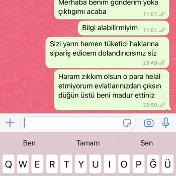 Duru_bardak_mum (Instagram) Parayı Aldılar Ortada Ürün Yok