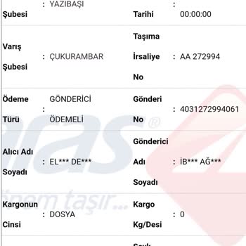 Aras Kargo Kargomu Kayıp Etti İlgilenmiyor!
