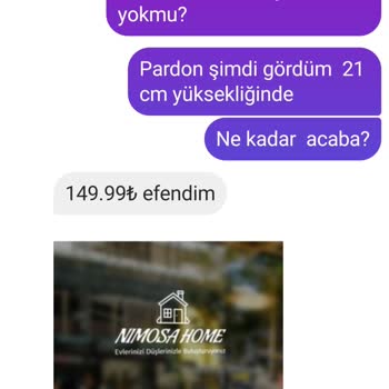 Nimosa Home Ürünün Arkasında Durmuyor.