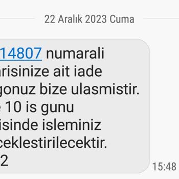 Sefamerve Para İadesi Yapılmadı