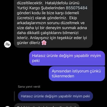Mai Collection Söylediği İşlemi Uygulamıyor