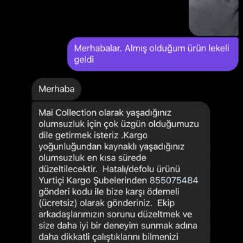 Mai Collection Söylediği İşlemi Uygulamıyor