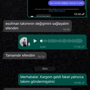 Mai Collection Söylediği İşlemi Uygulamıyor