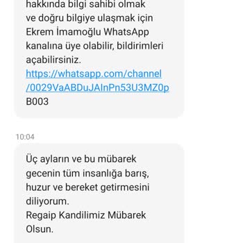 İbb Den Gelen Mesajlar