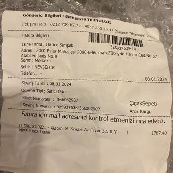 Xiaomi Airfry Arızası İade