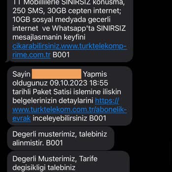 Türk Telekom Mobil Operatör Değişikliği Sonrası Yaşanan Taahhüt Cayma Bedeli Sorunu