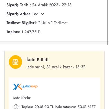 Boyner Ücret İadesi Yapmıyor!