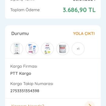 ebebek İnternet Mağazasından Verilen Siparişin Ulaşmama Sorunu