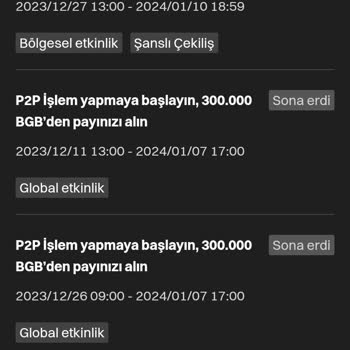 Bitget Ödül Vb. Vermiyorlar