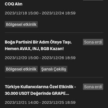 Bitget Ödül Vb. Vermiyorlar