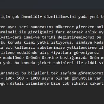 Uyumsoft Bilgi Sistemleri Yazılım Sorunları Başımızı Ağrıttı