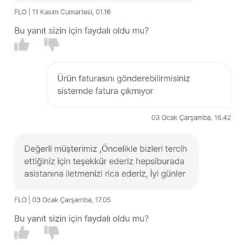 Hepsiburada Ve FLO Sorumsuzluğu