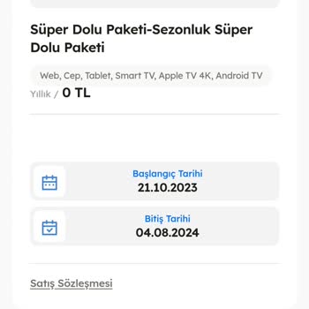 TOD Tv İzleme Yetkiniz Yoktur