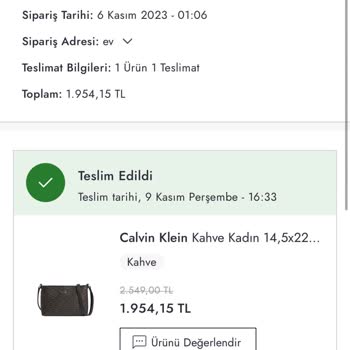 Boyner Tarafından Ürünüm Teslim Edilmedi. Ama Teslim Edildi Gözüküyor