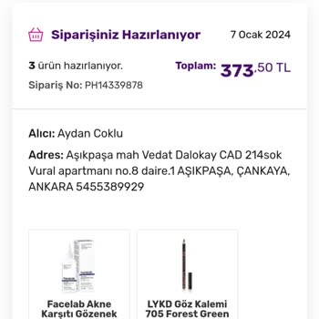 Gratis Sipariş Hazırlanmama Sorunu