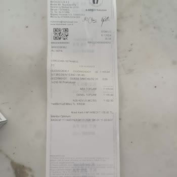 Saat & Saat Üretim Hatalı Ürün