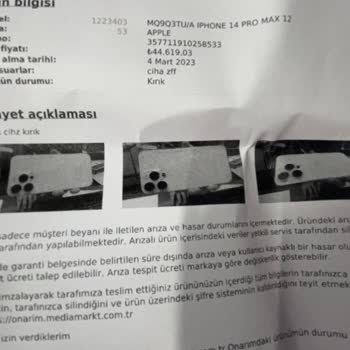 Media Markt'tan Kasko Yaptırıp Aldığım 14 Pro Max Pert Dendi
