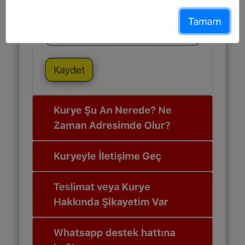 AGT Kurye (aynigunteslim.com) Kapsama Alanı Dışı Kargo Hayal Kırıklığı