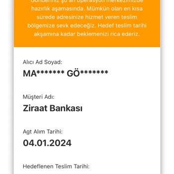 AGT Kurye Kargomu Teslim Etmiyor