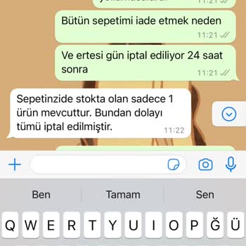 Bershka'nın Siparişimi İptal Etmesi Ve Müşteri Hizmetleri