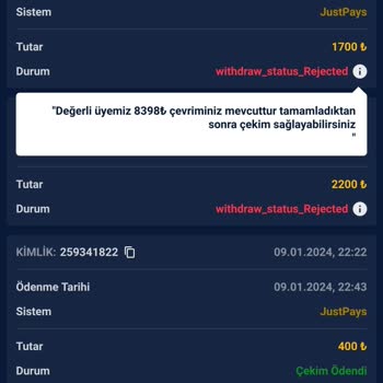 Betzula 1700 TL Parayı Ödemediler