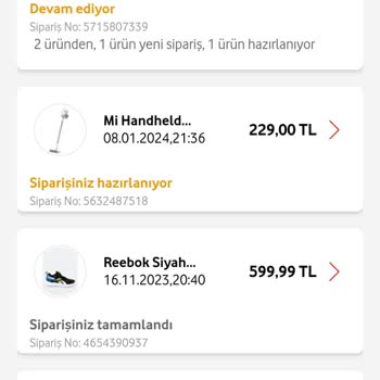 Vodafone Yanımda'da Yanıltıcı Ürün Teslimi