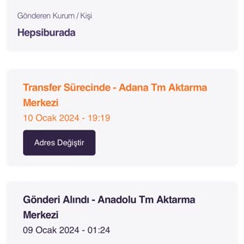 Hepsijet Kargo Hareketsizliği Ve Alakasız Adres