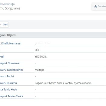 Nüfus ve Vatandaşlık İşleri Pasaportum Günlerdir Basım Öncesi Kontrol Aşamasında
