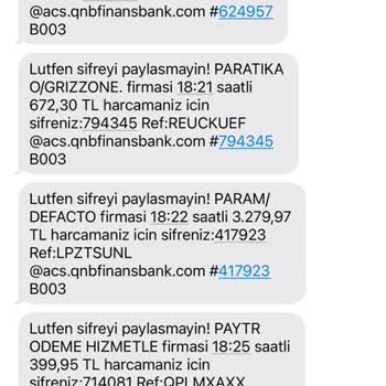 Moka QNB Finansbank Kredi Kartımdan Bilgim Dışında Harcama Yapılması