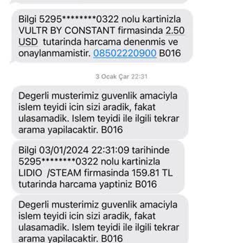 QNB Finansbak Kredi Kartımdan Bilgim Dışında Harcama Yapılması