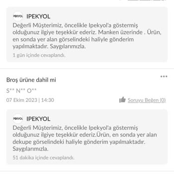 İpekyol Ürün Görseldeki Gibi Gelmedi