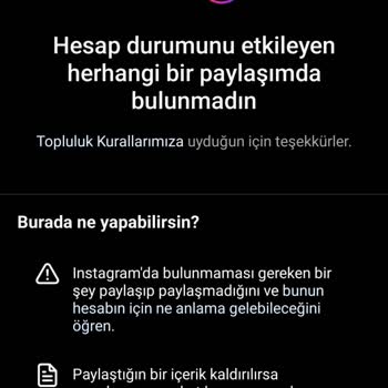 Instagram Hesabım Haksız Yere Askıya Alındı