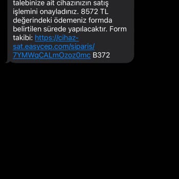 EasyCep Cihaz Satış Sonrası Parayı Halen Yatırmadı