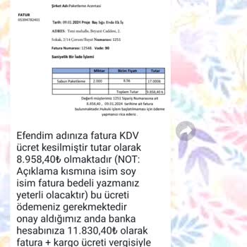 Günay Paketleme Paketleme Şikayet Var