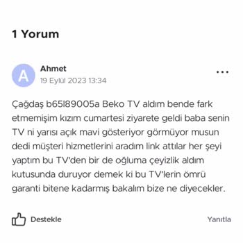 Beko Marka TELEVİZYON'da Kronik LED Arızası (Beko Ayıplı Mal Satışı)