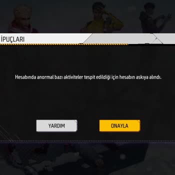 Garena Free Fire Hesap Ban Sorunu