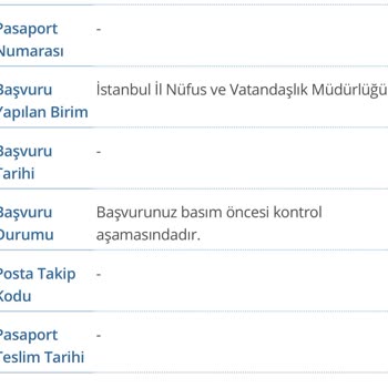 Nüfus Ve Vatandaşlık İşleri Basımı Yapılmayan Yeşil Pasaport