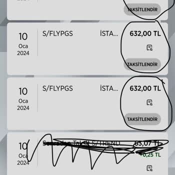 Pegasus Havayollarının Fazladan Kredi Kartımdan Çektiği Para