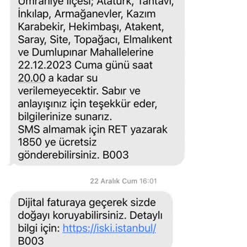 İSKİ Su Kesintisi Eziyeti