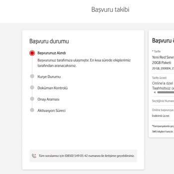 Vodafone Numara Rezerve Sistem Hatası