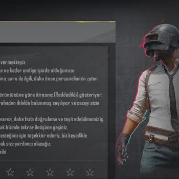 PUBG (Pubgmobile.com) Haksız Ban Cezası